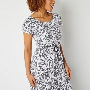 Perceptions Womens Dress M Gorgeously Soft and Lovely Drape Easy Care EX COND